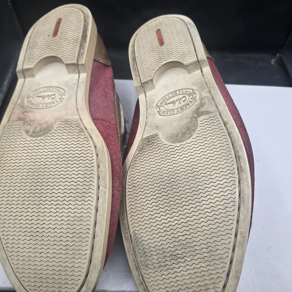 Cole Haan Men's Red and‎ Tan Boat Shoes